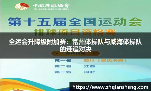 全运会升降级附加赛：常州体操队与威海体操队的连追对决